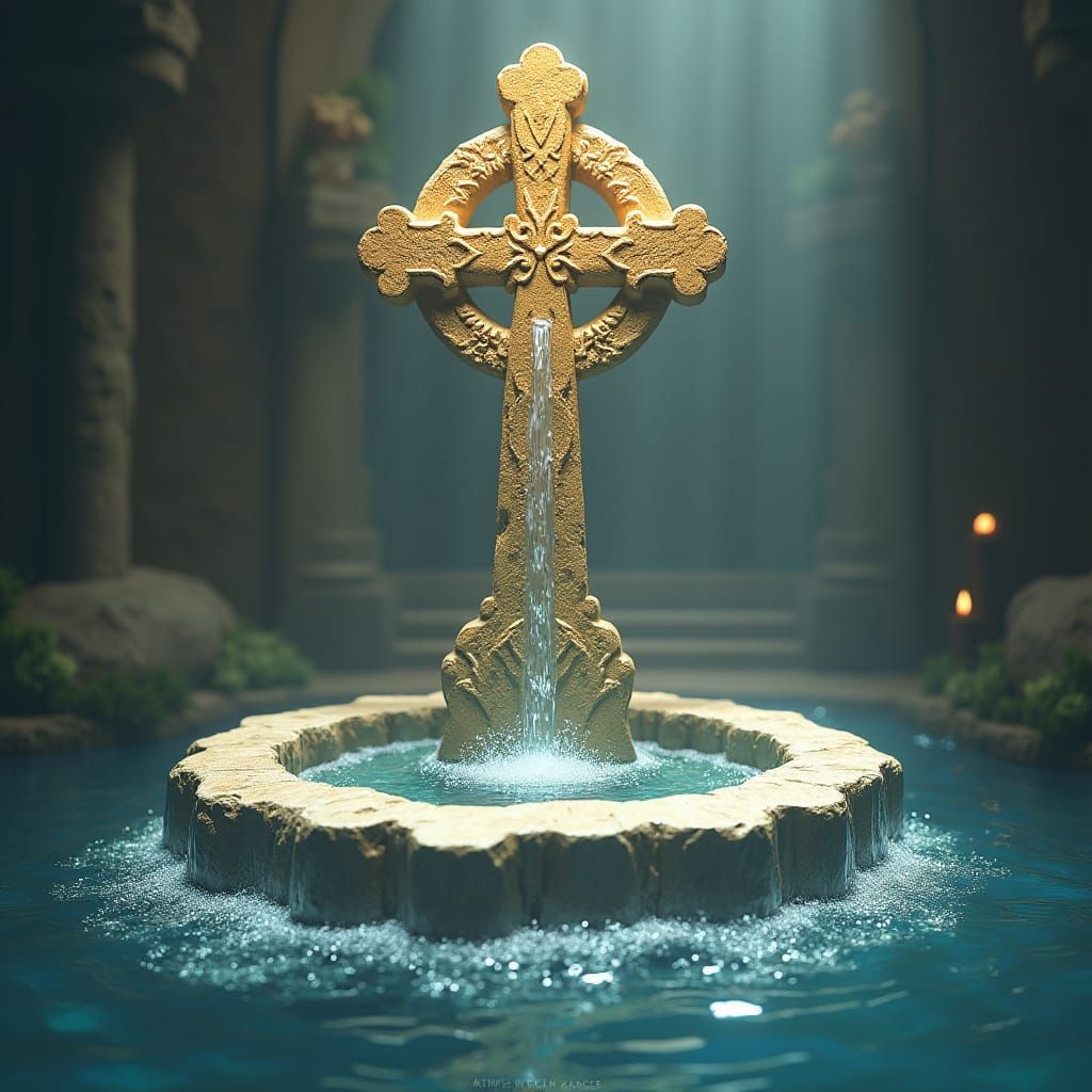 Byzantine Fountain Logo for ISTOČNIK Choir