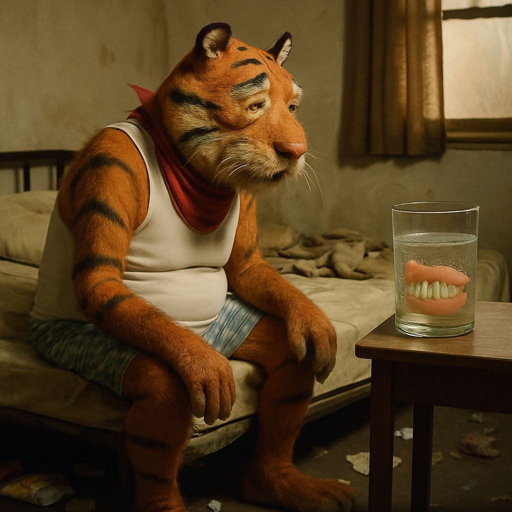 Tony The Tiger, senior citizen...and you didn't think all th...