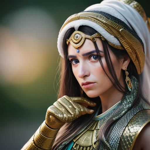 Ancient Greek Woman Transforms into Snake: Photography