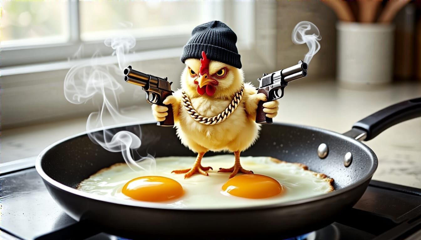 Gangster Chicken Hatches: Scrambled Vengeance in Cartoon Sty...