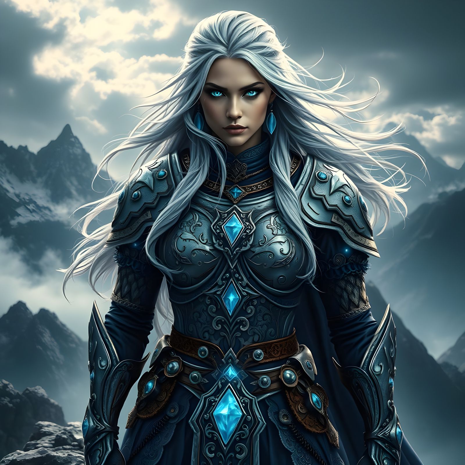 Ethereal Shamaness Embodies Ancient Mysticism in Fantastical...