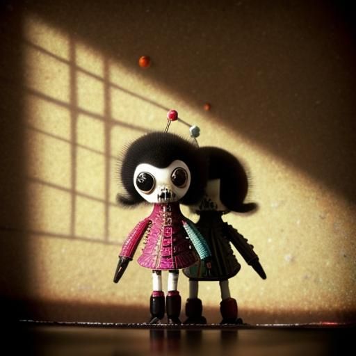 Microscopic Civilization Created by Microbes in Surreal Styl...