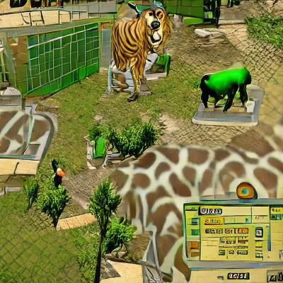Empty Zoo Enclosure