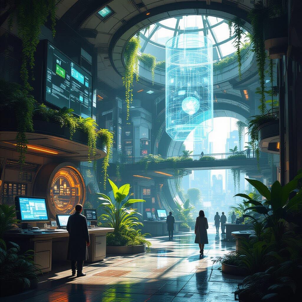 Futuristic Archive in Anarcho-Communist Paradise