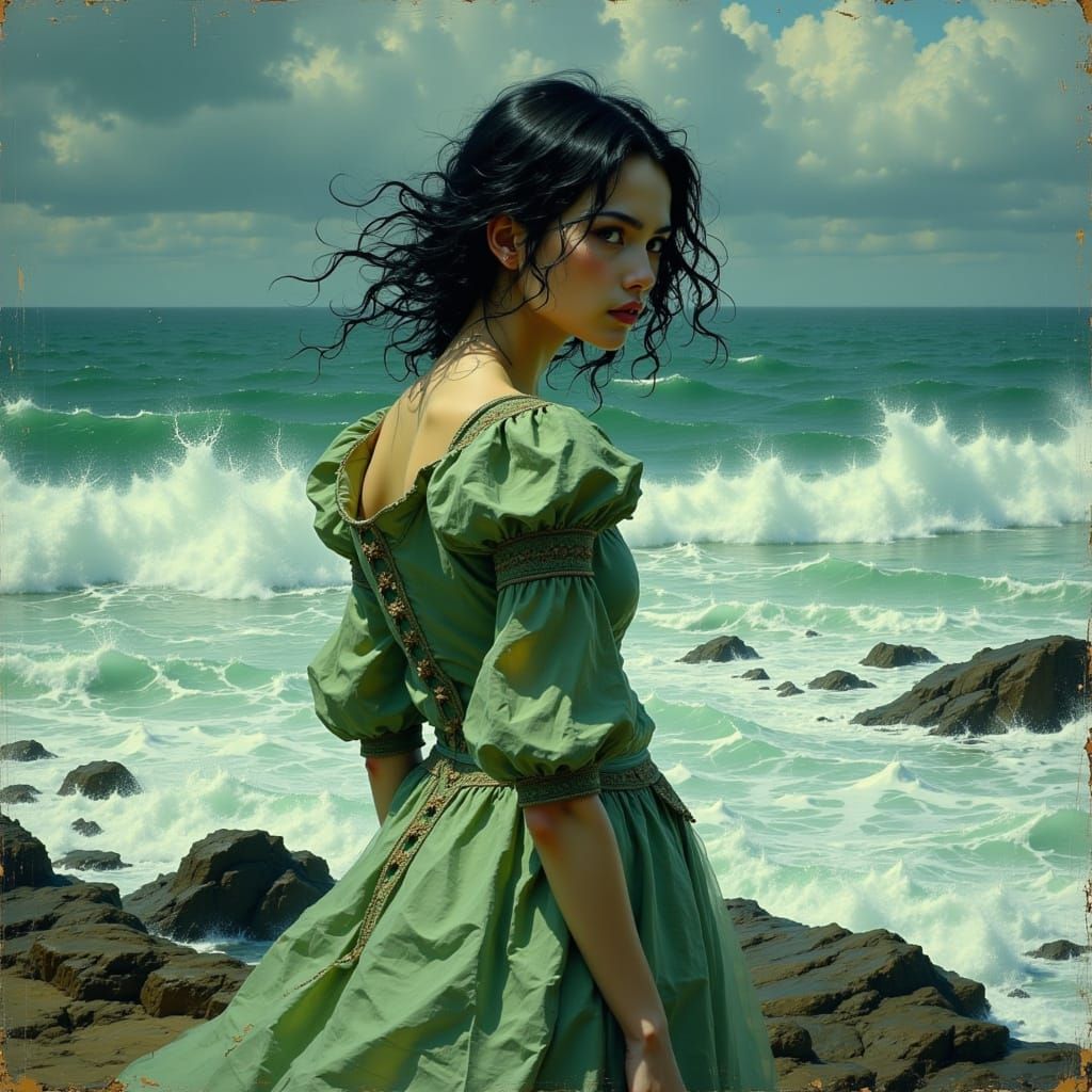 Ethereal Beauty in a Turbulent Storm