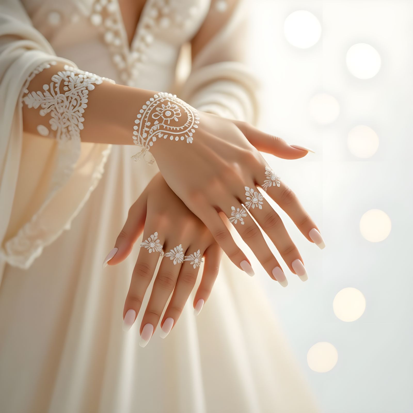 Glowing Henna Art on Dancer's Hands