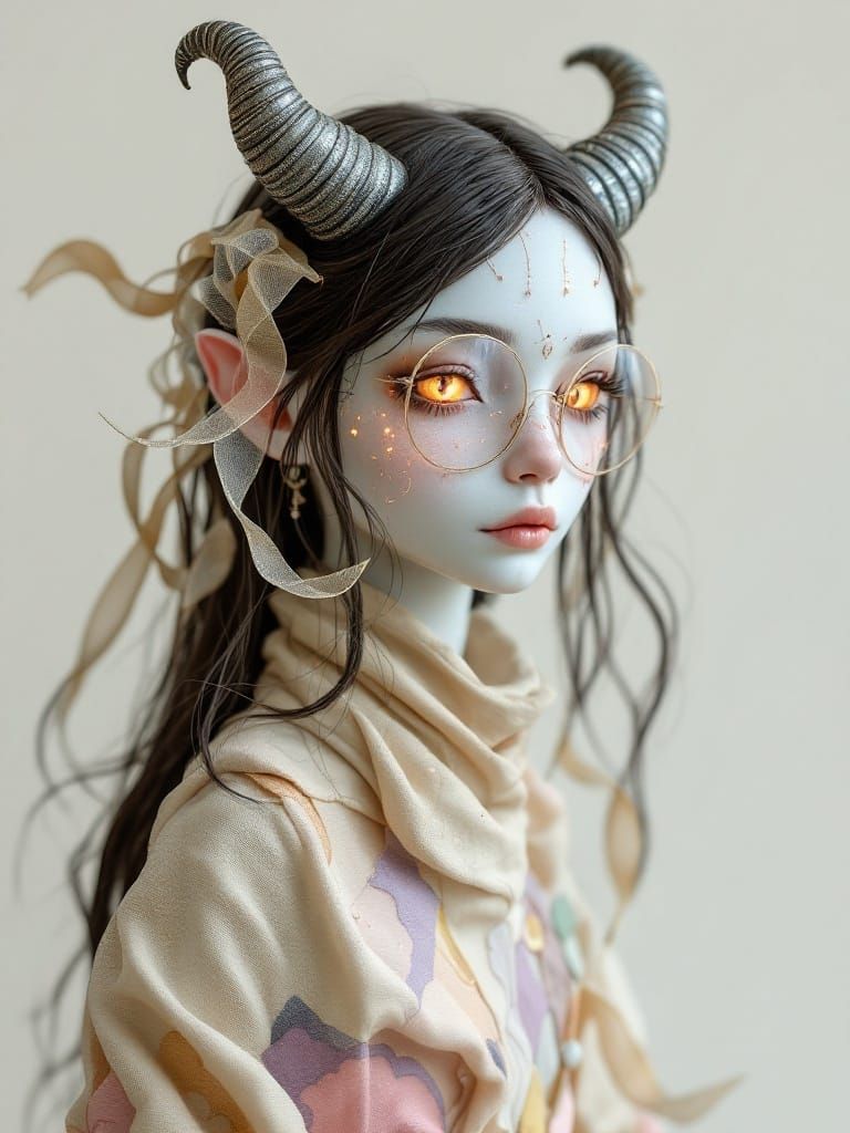 Stitched Doll of Shapeshifting Spirit in Motion