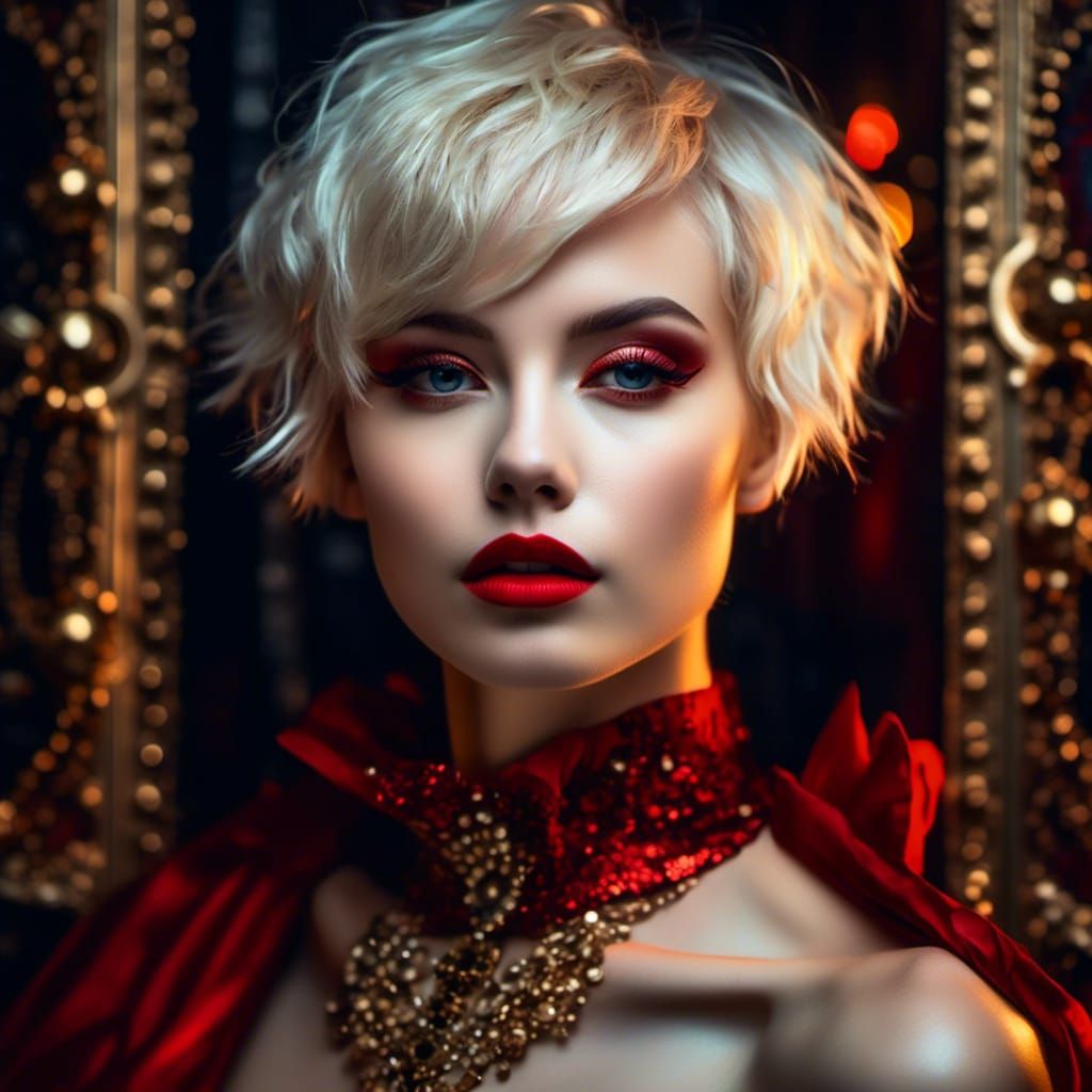 Hyperreal Portrait of a Gothic Polish Beauty