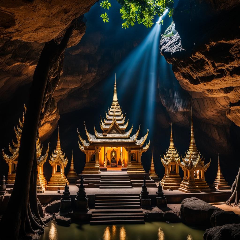 Sacred Cave of Thailand: Tham Khao Rup Chang Temple