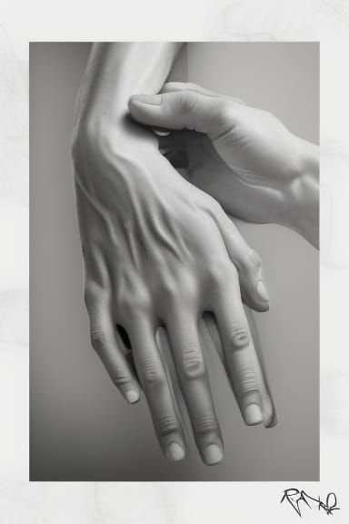 Marble Hands in Renaissance Style
