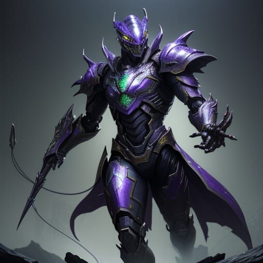 Robotic Salamander in Dark Fantasy Style