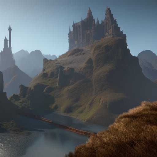 Deigo in Gothic Game, Detailed Matte Painting