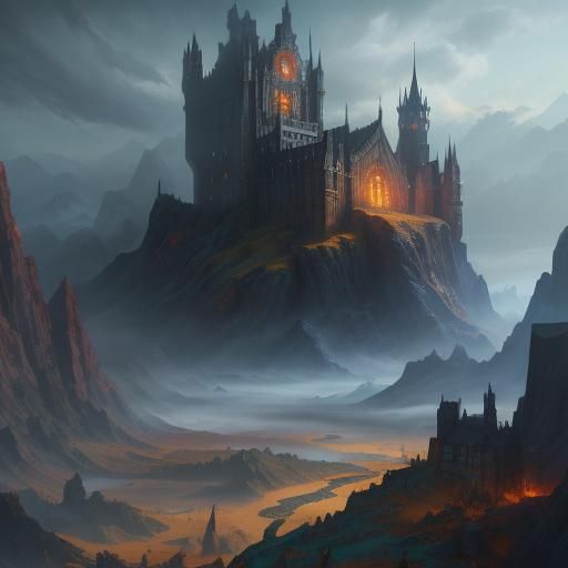 Fantastical Matte Painting in Deep Color