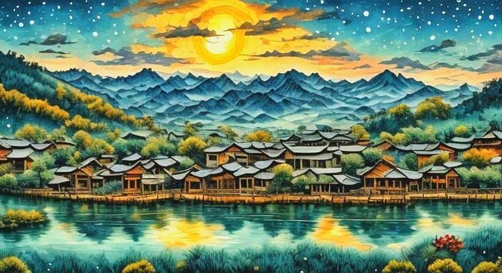 Winter Wonderland in Vibrant Steam-Punk Christmas Style