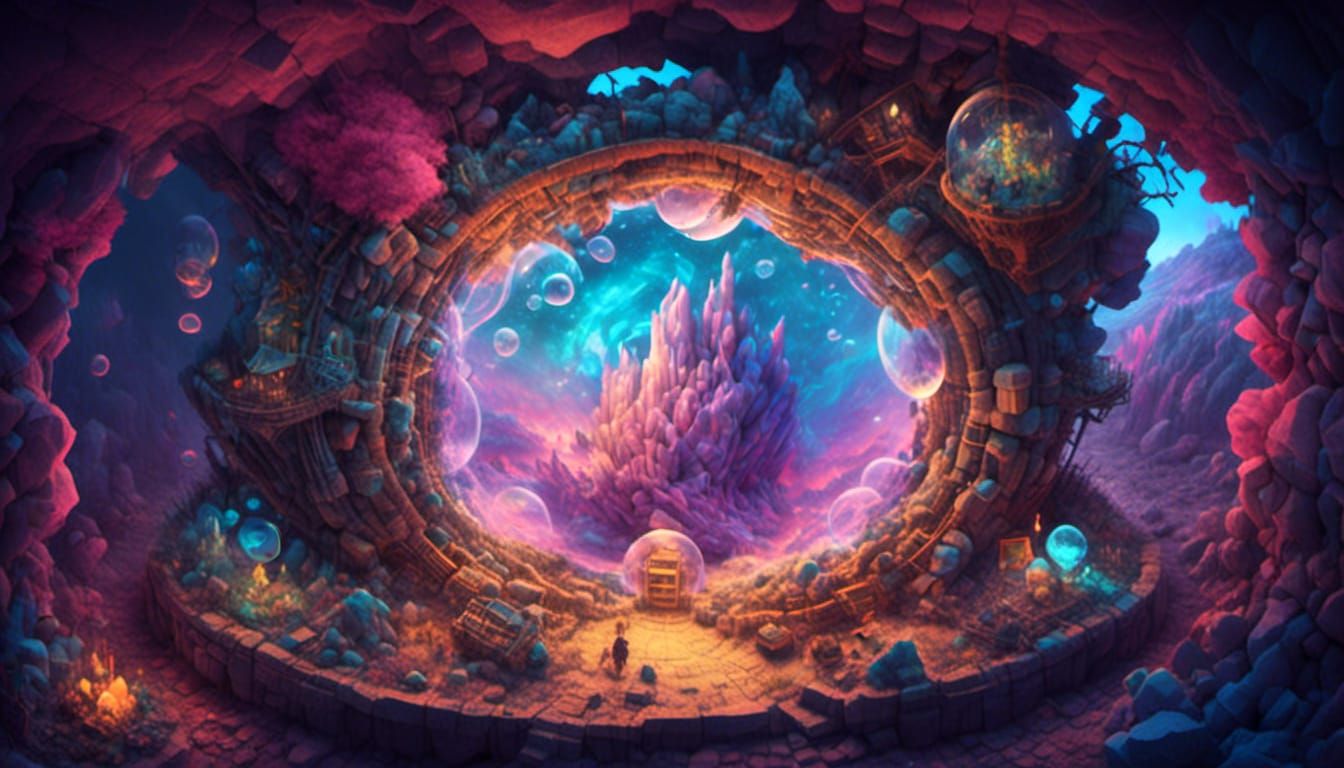 Isometric Crystal Nuclear Fusion Reactor Unleashing Energy