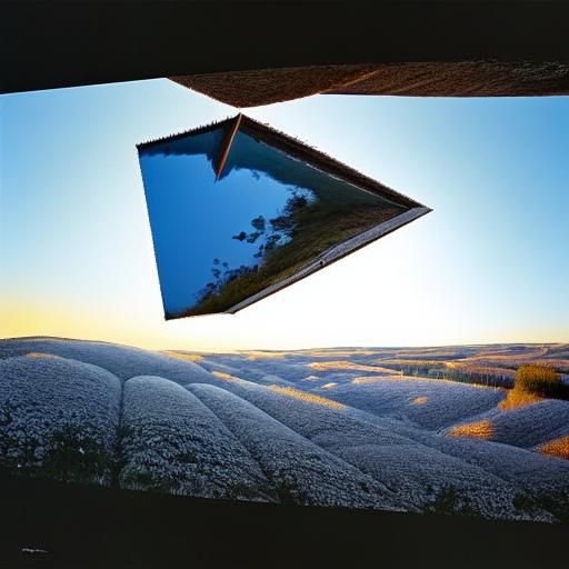 Surreal Inverted Landscape: An Abstract World