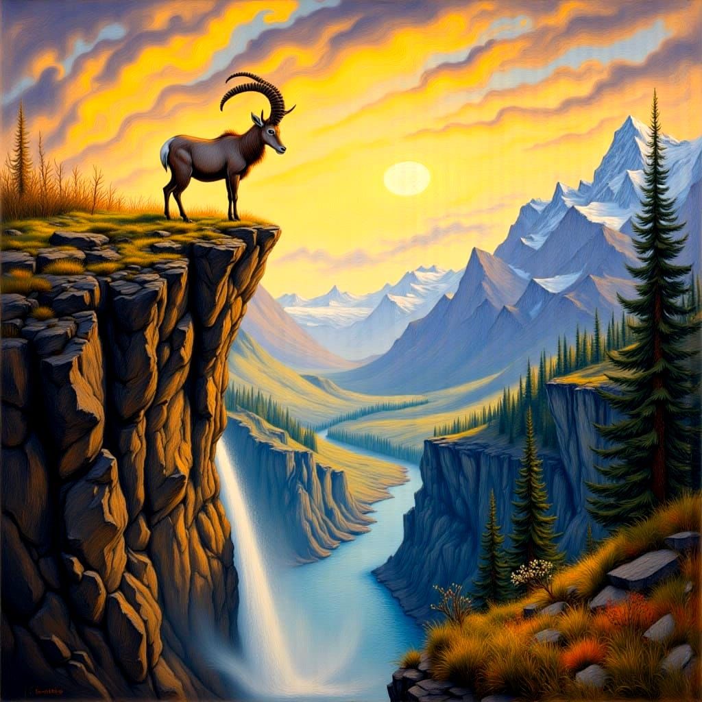 "Horned Sovereign of the Peaks"