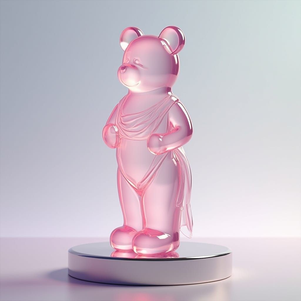 Gummy Bear Venus de Milo in Hyperrealistic 3D Render