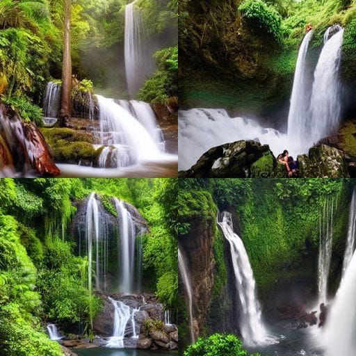 Tropical Waterfall in Hyper-Realistic 8K