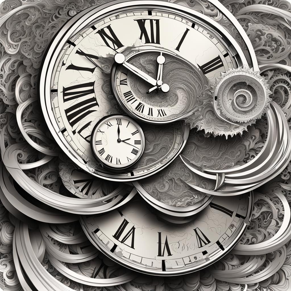 Abstract Time: Fractals, Wave Functions, Zentangle