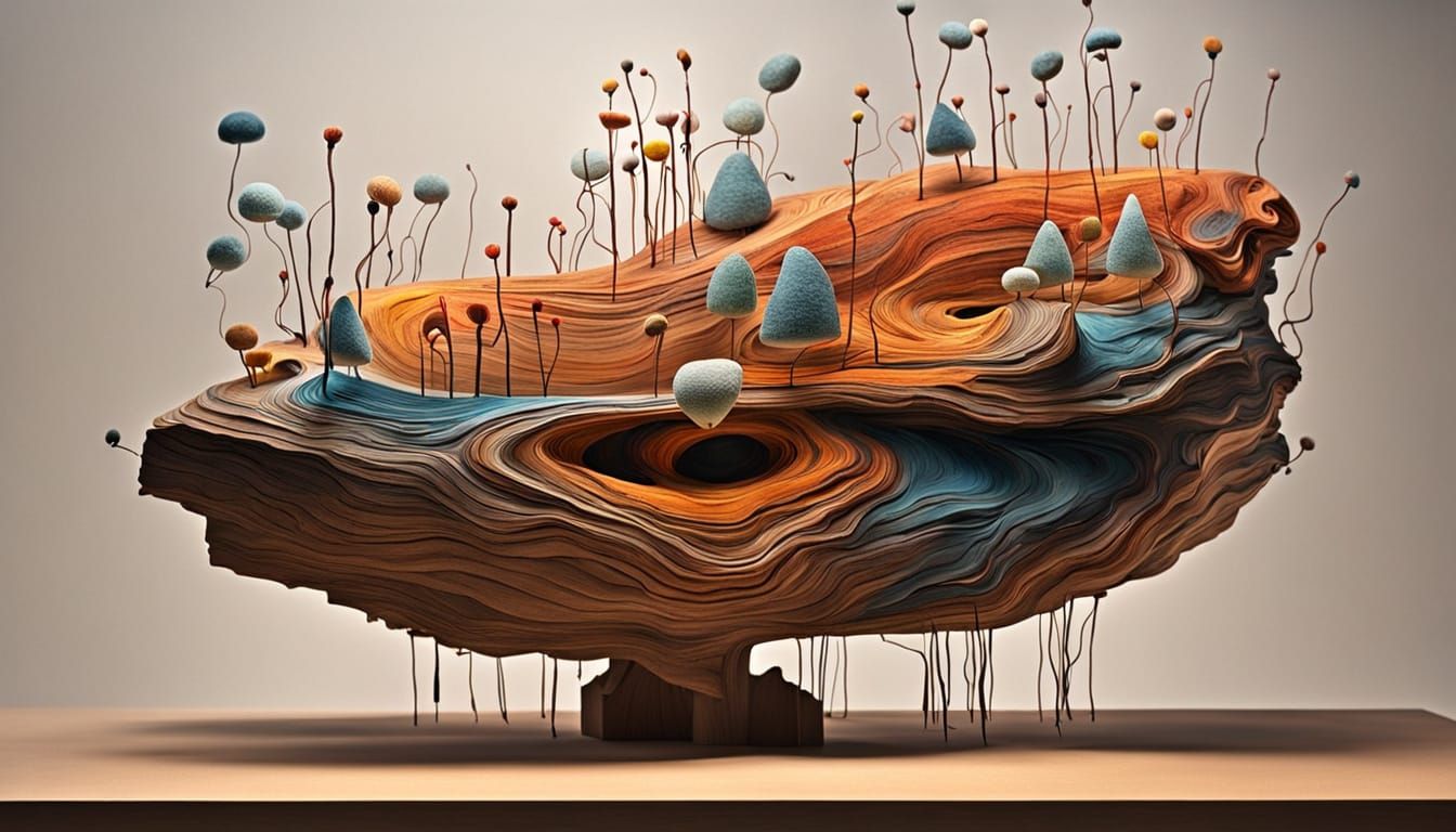 Surreal 3D Sculpture Evokes Liquid Contemplation