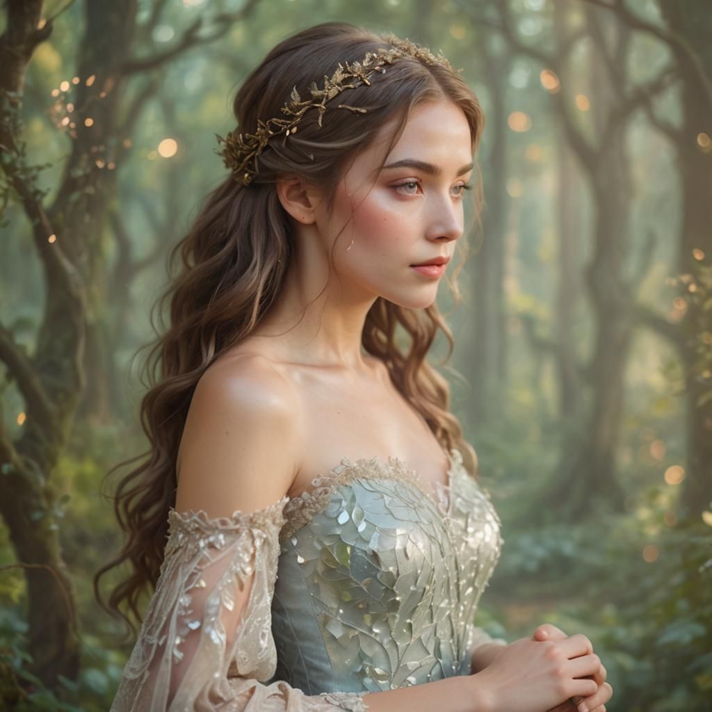 Enchanting Forest Maiden Concept Art