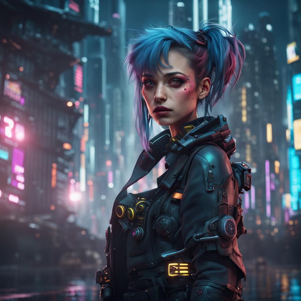 Cyberpunk girl