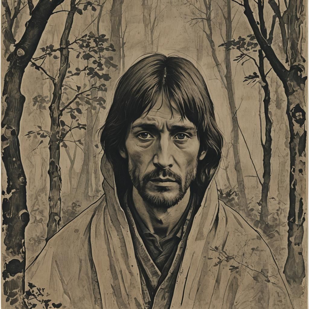 Andrei Rublev Film Poster: Tarkovsky Masterpiece