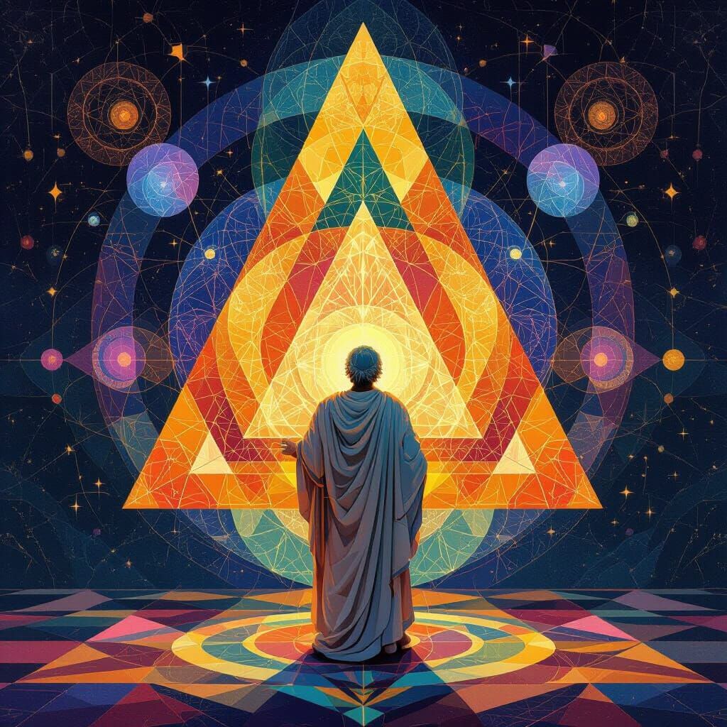 Pythagoras in Geometric Brilliance: Escher Meets Riley