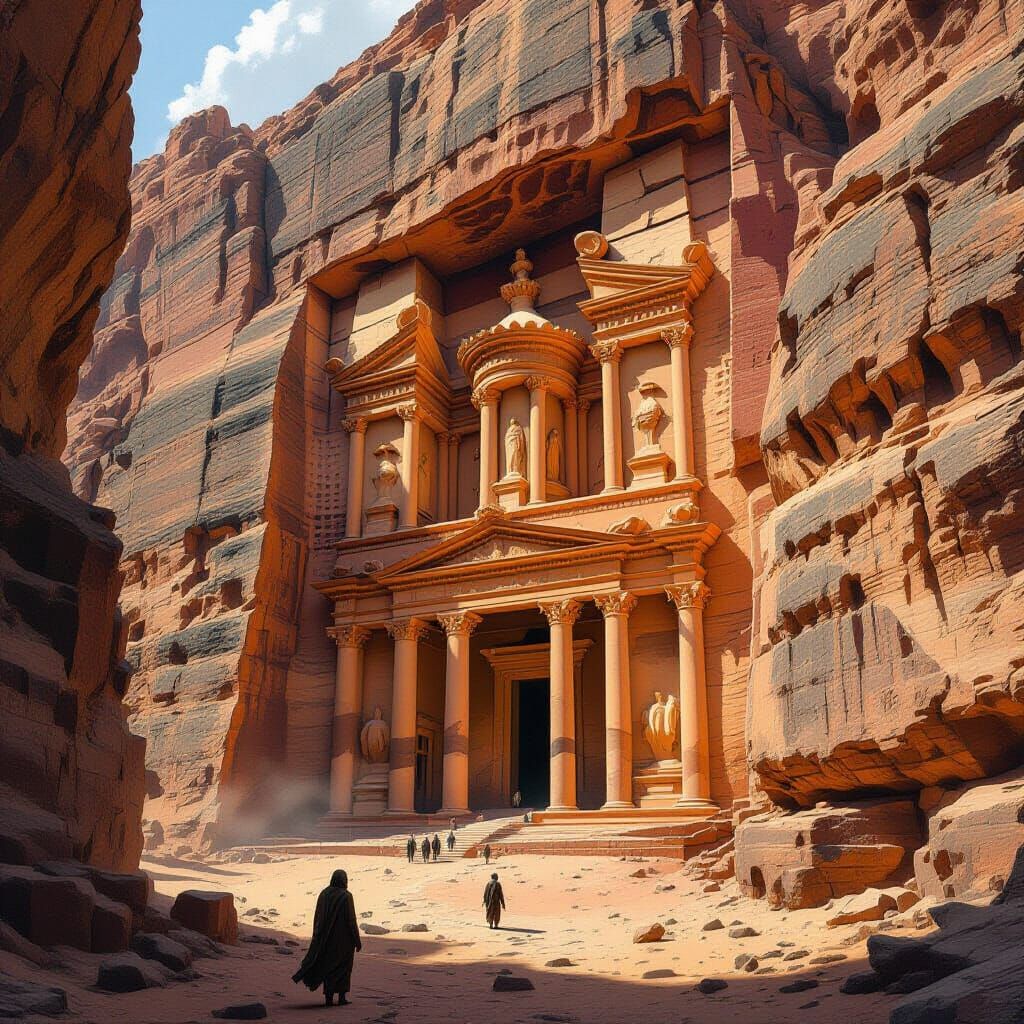 Monastery at Petra: Epic Concept Art