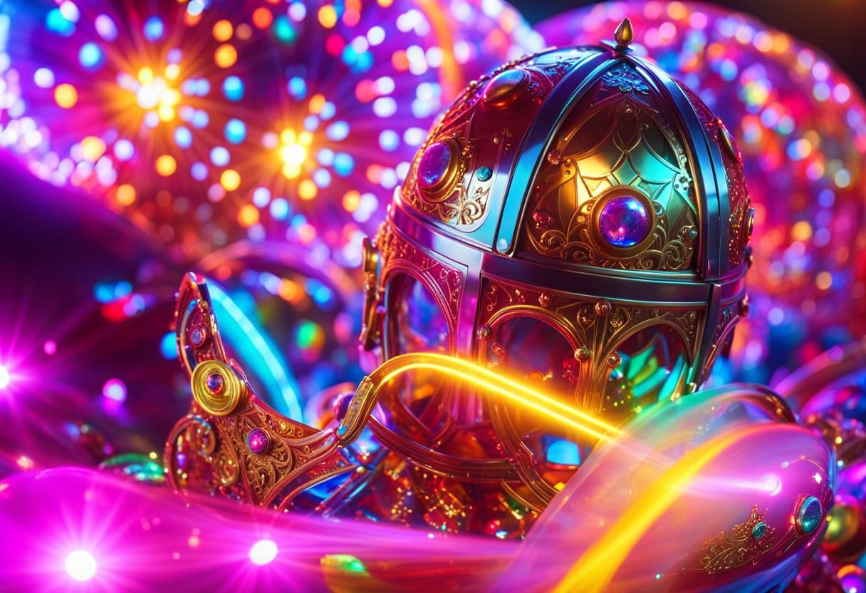 Magical Portal to Translucent World in Candy Art