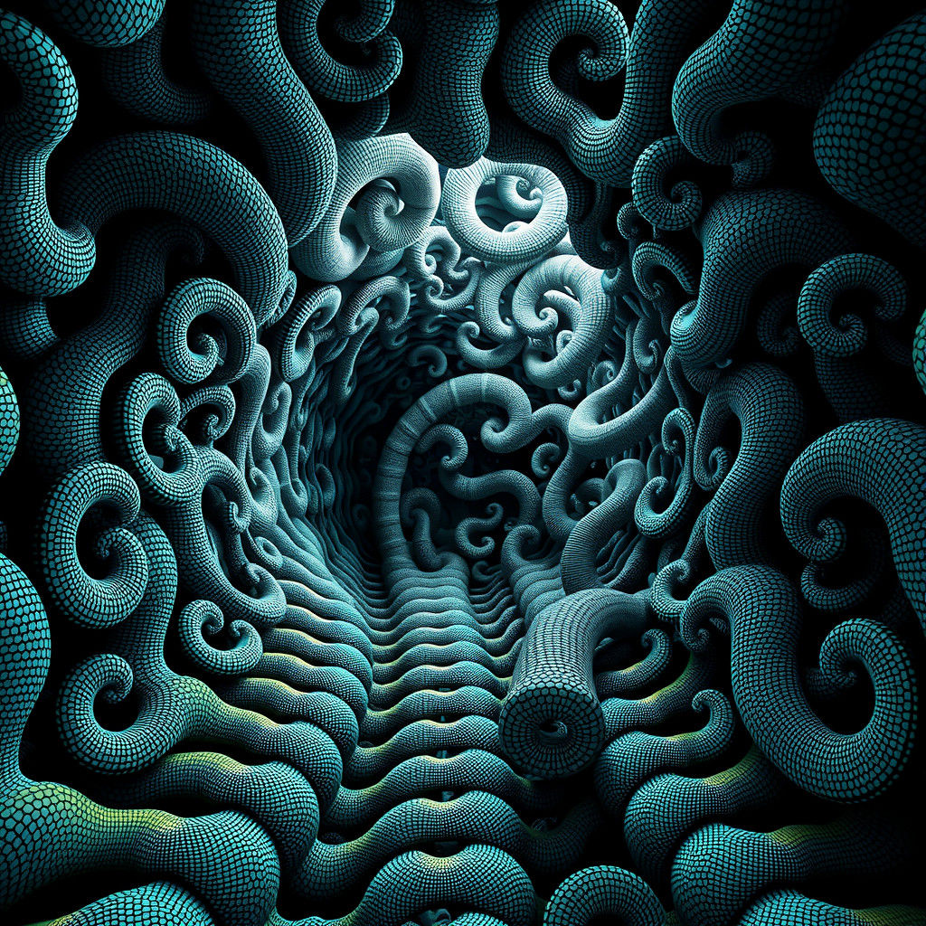 Mesmerizing Tunnel Effect of Morphing Amphibians in Elastic....