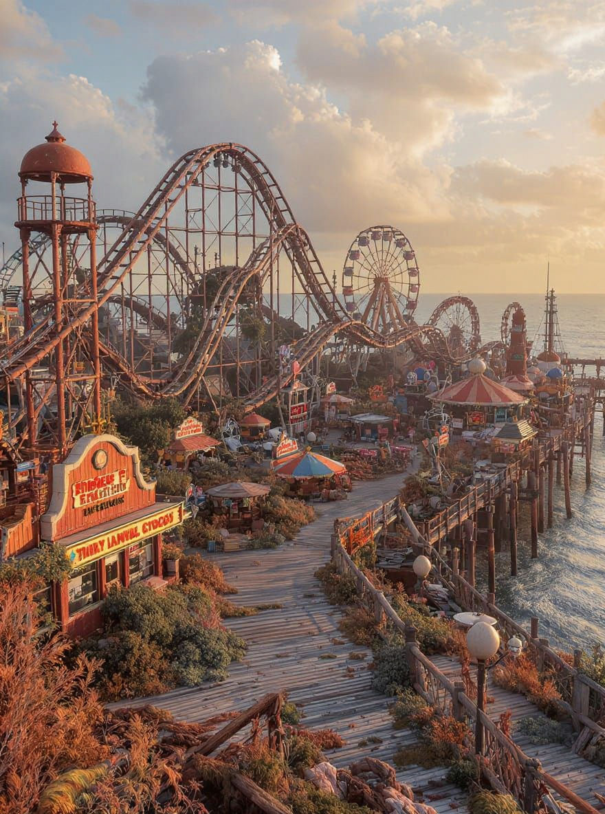 Abandoned Oceanfront Theme Park After 100 Years
