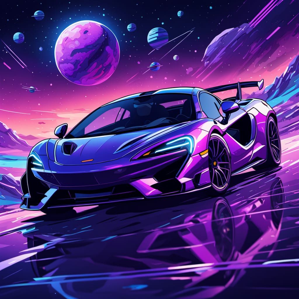 Cosmic Purple McLaren Speedster
