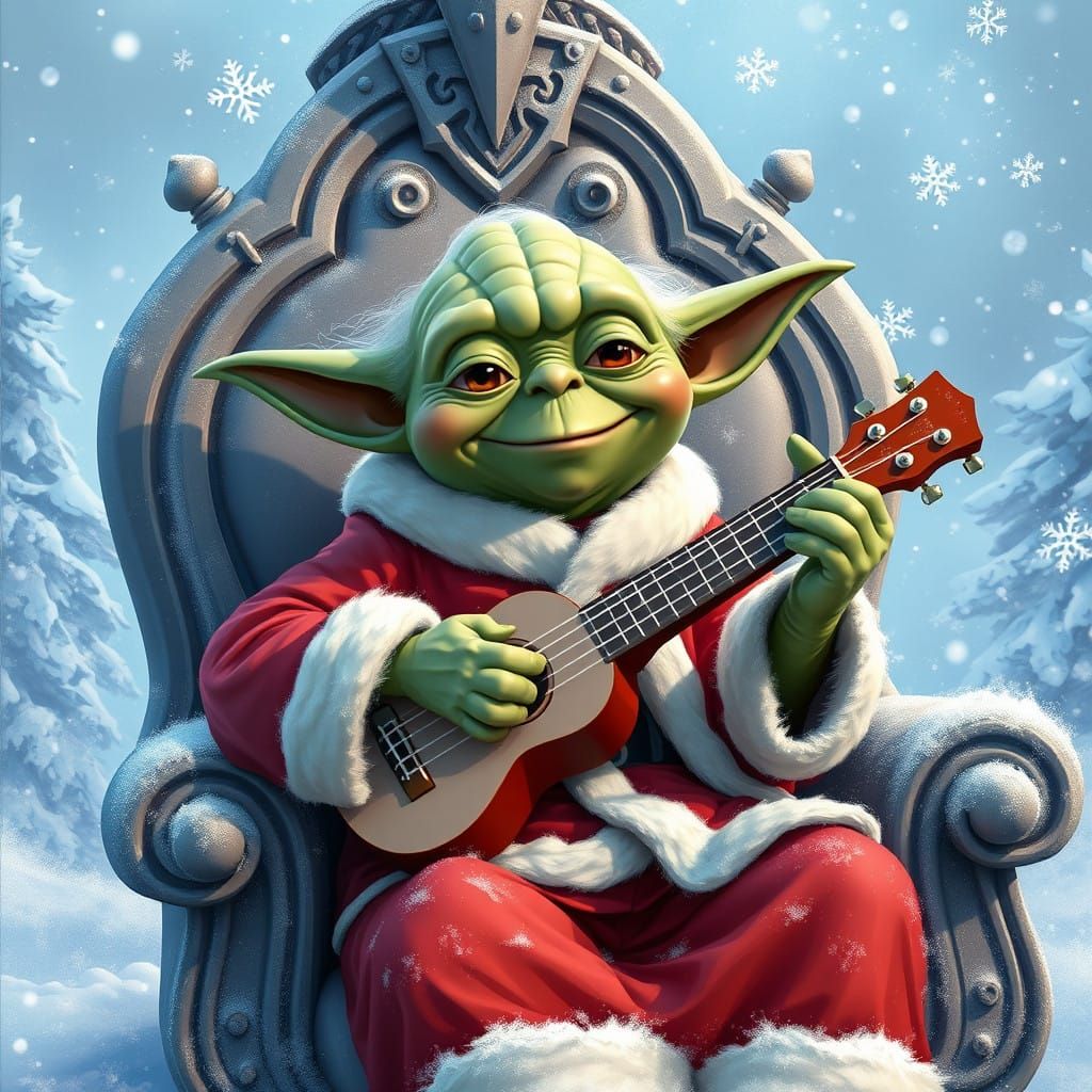 Yoda:"playing ukulele I like"