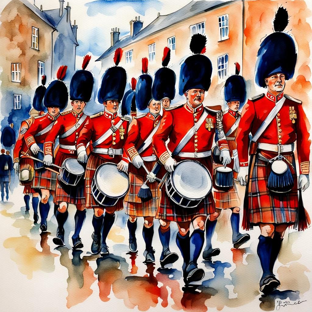 Royal Edinburgh tattoo and the Royal Scots Dragoon Guards..