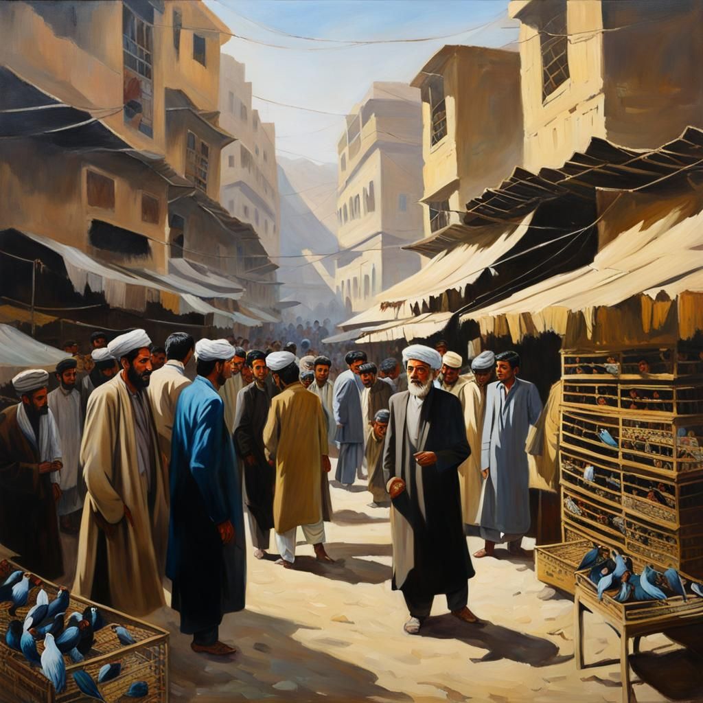 Bird market, Kabul, Afghanistan