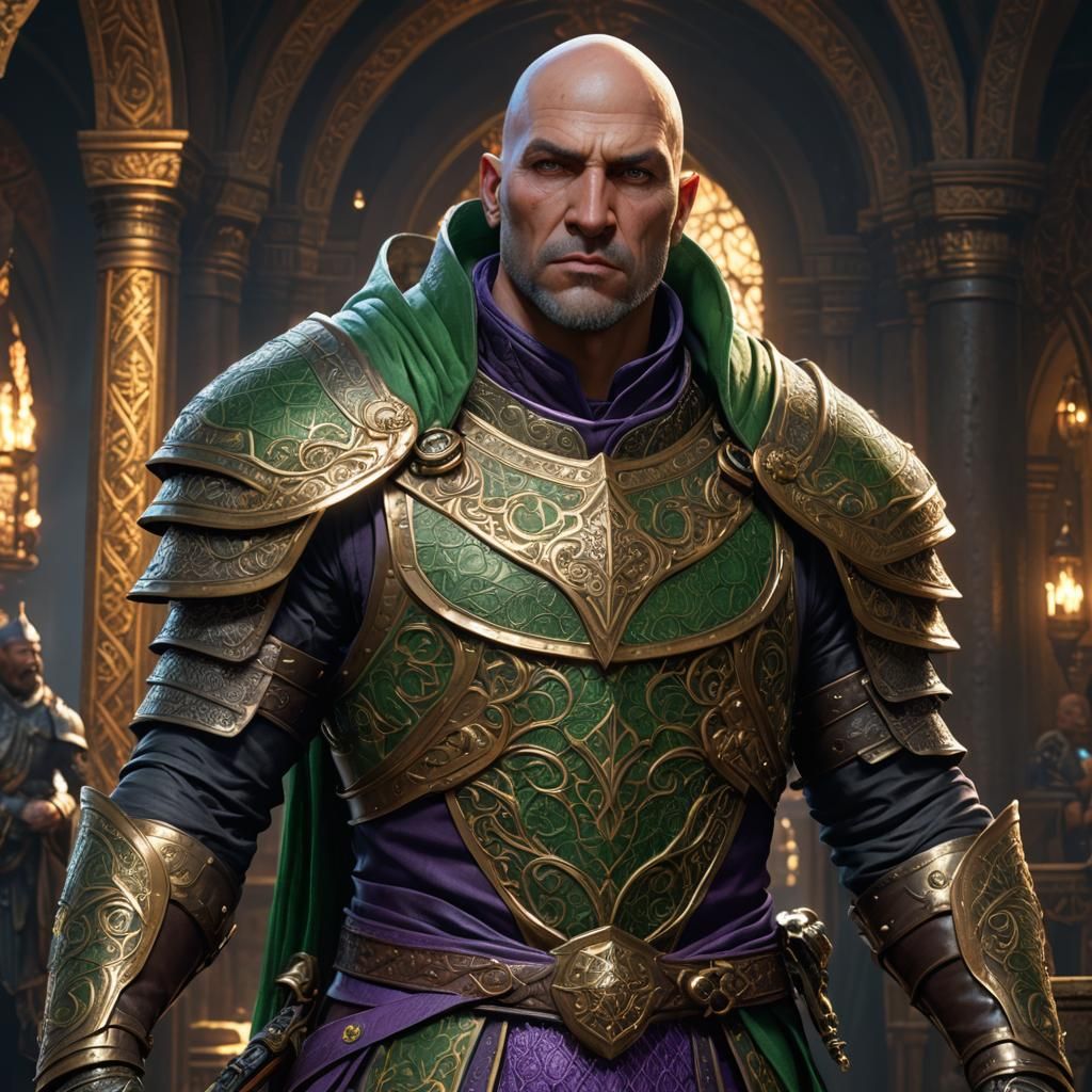 Goliath Cleric in Dark Fantasy Style