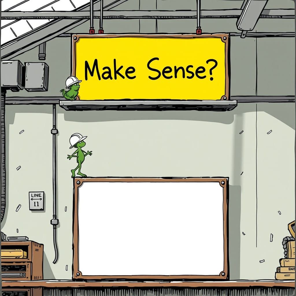 Satirical Illustration of Industry and Inquiry