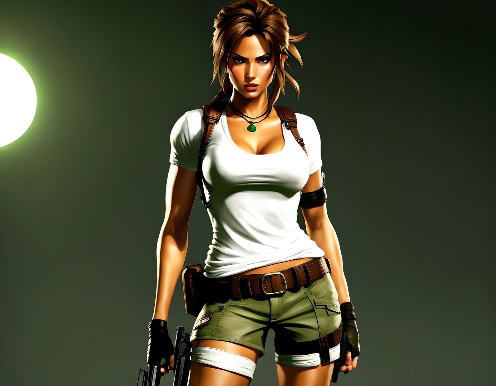 Tomb Raider Archetype with Whip and Guns