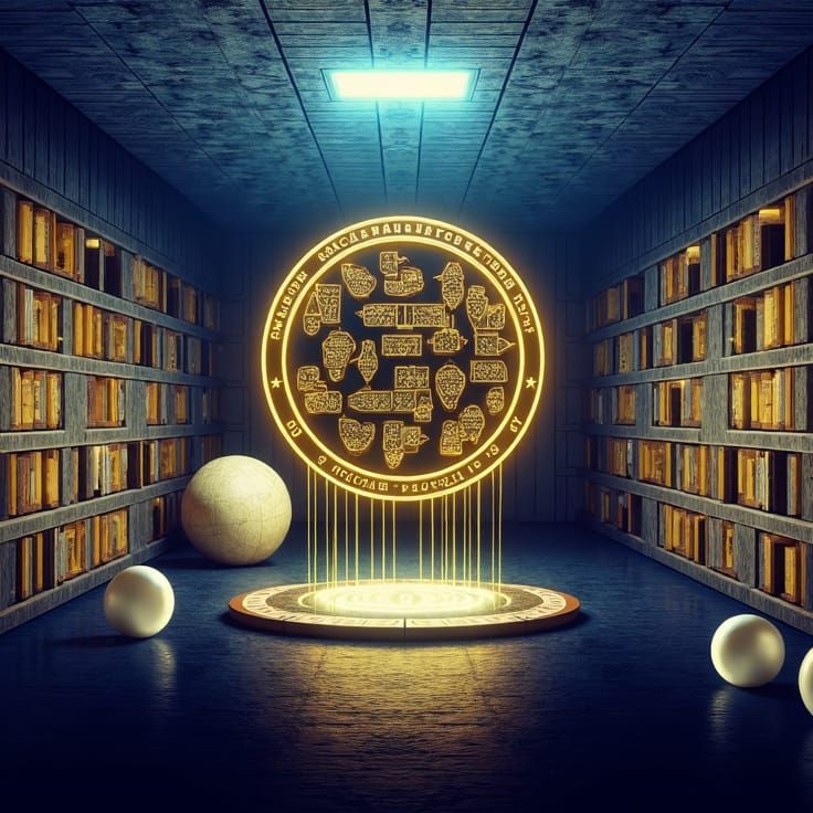 GCB Project Marketing Logo with Gold and Pastel Background