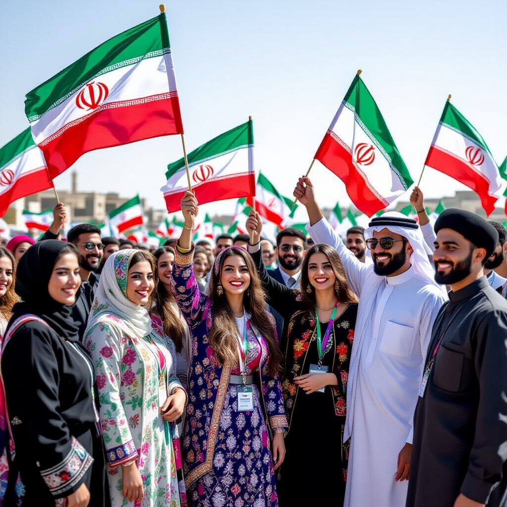 Iranian Celebration on Karun Bridge, Ahvaz