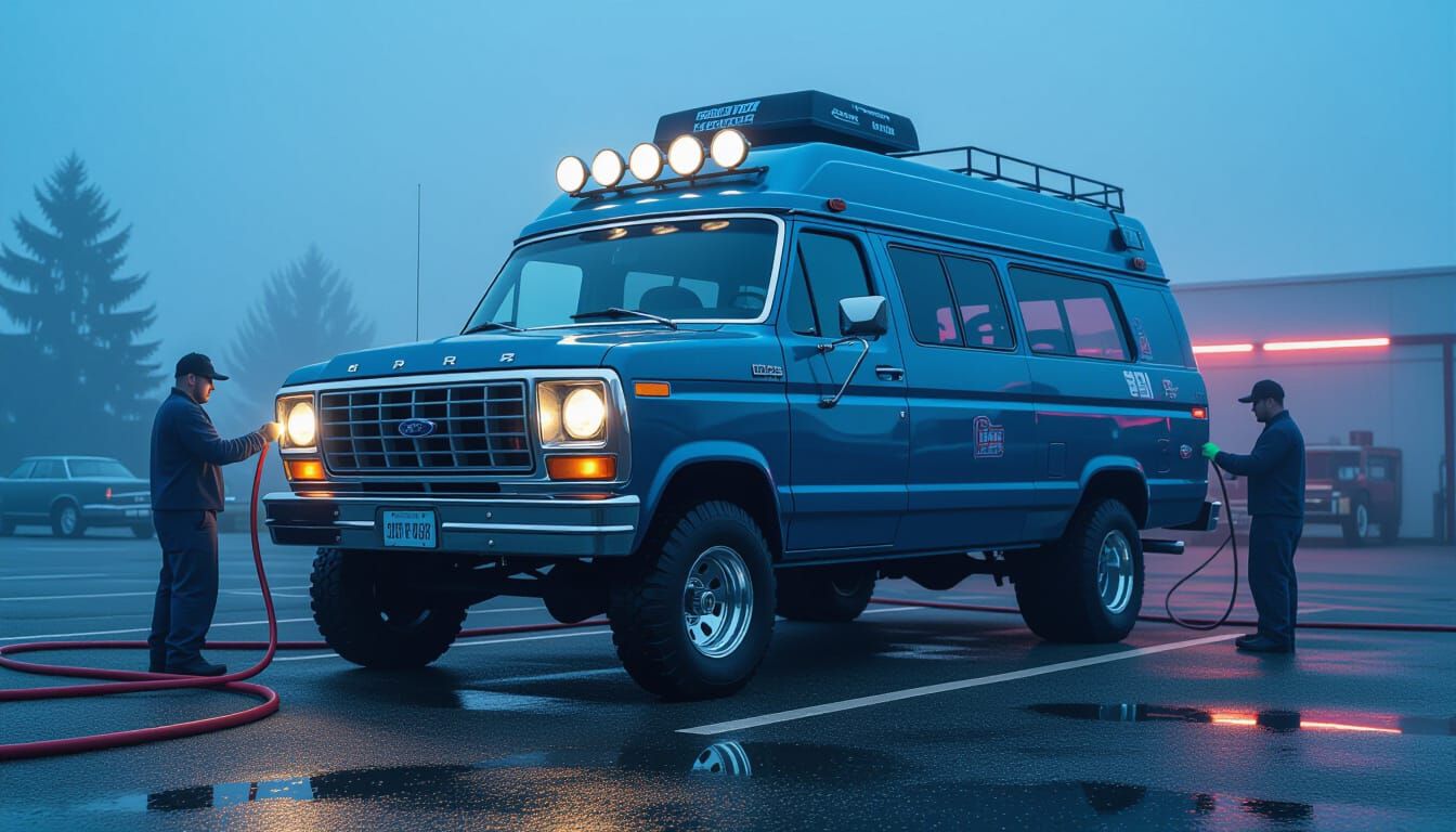 1974 Ford Econoline "THUNDERCHAMBER" Custom Van with Roof Bl...