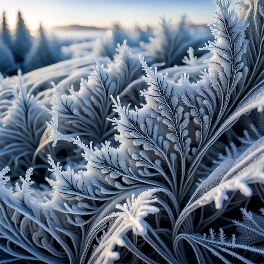 Frosty Fractals: An Unconventional Winter Landscape