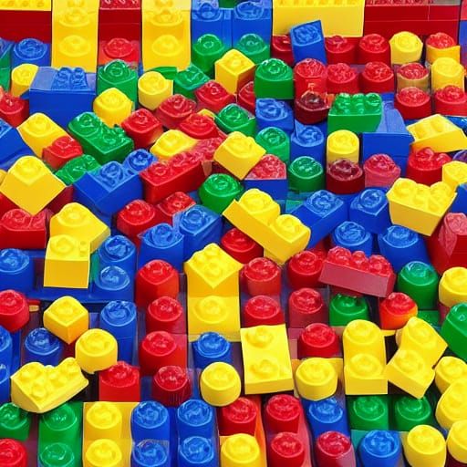 Colorful Lego Bricks for Creative Play