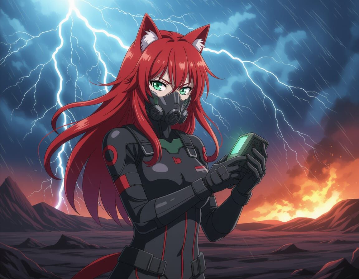 Nekomimi Admiral Confronts Alien Storm, Anime Style