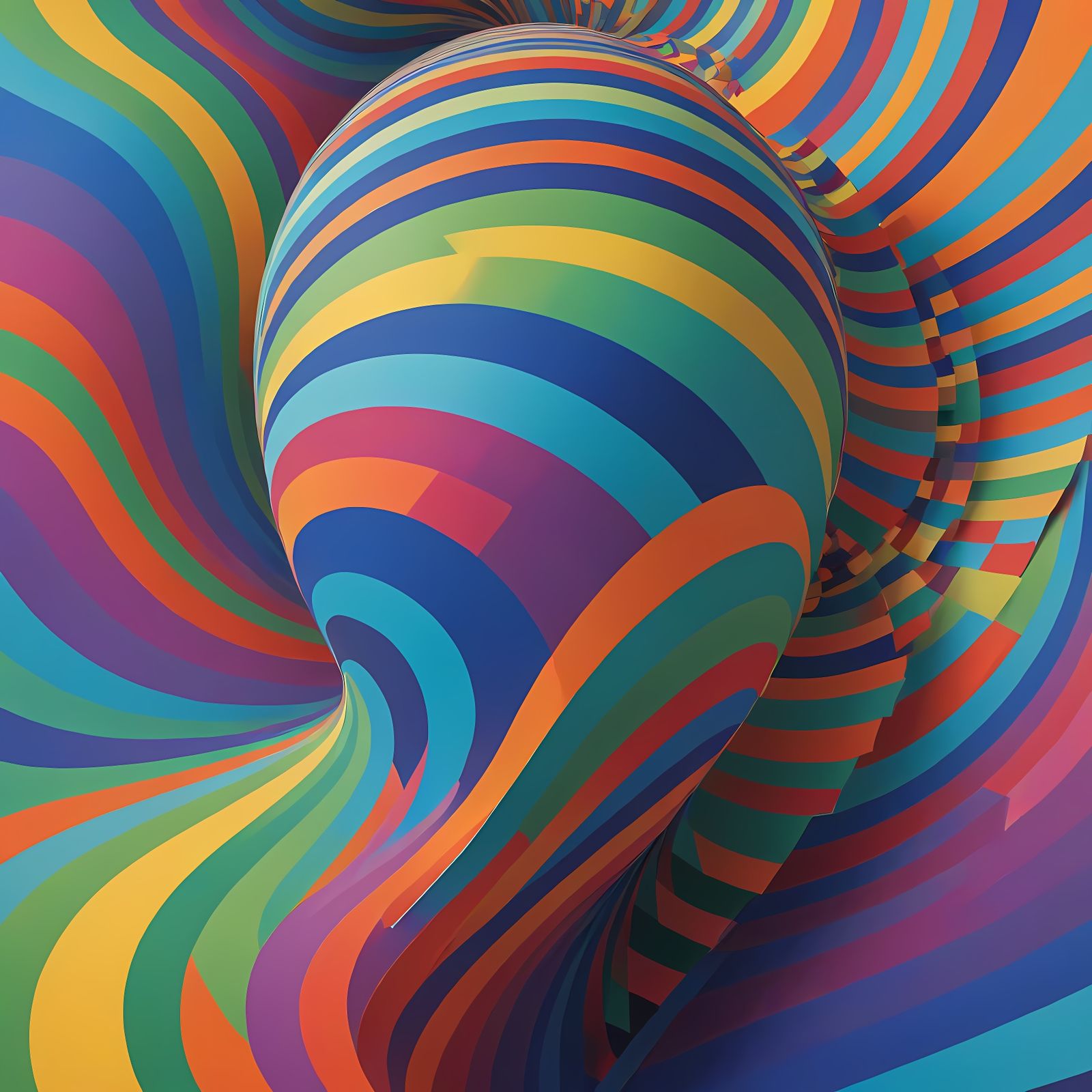 Dreamlike Geometric Abstraction in a Structuralist Style