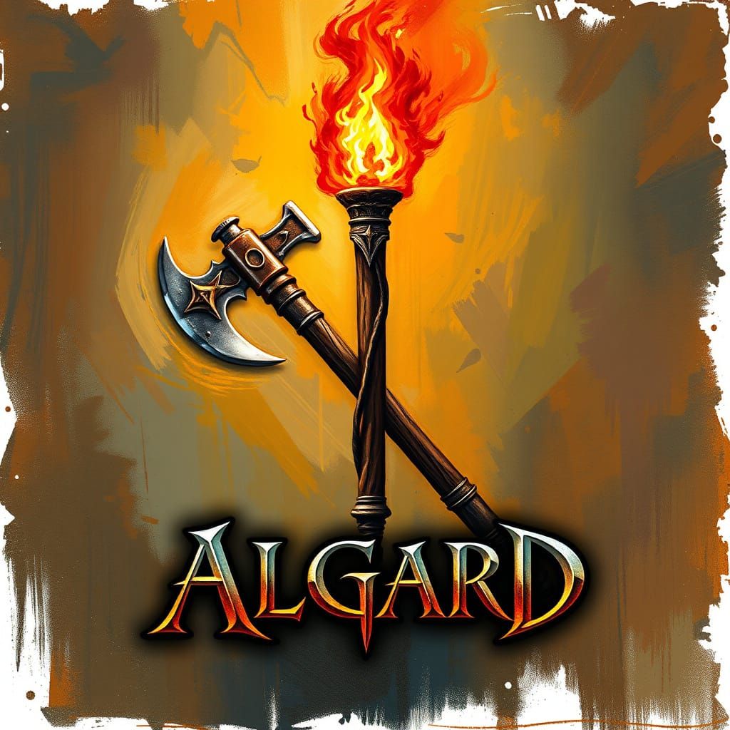 Fantasy Game Cover Art in Impressionist Style