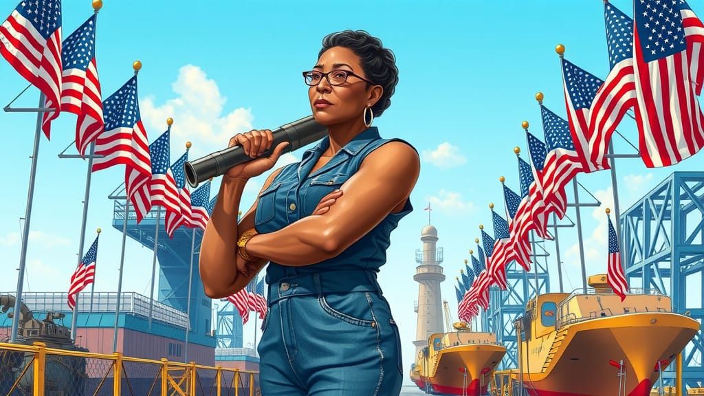 Retro Rosie: A Confident Vision in Vintage Style