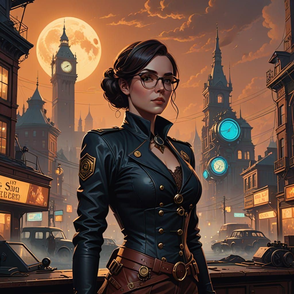 Steampunk Spy Fantasy Book Cover: The Velvet Conspiracy